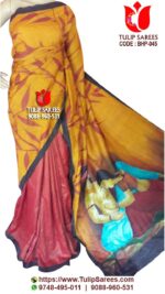 Bishnupuri Silk Hand Paint Saree