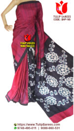 Bishnupuri Silk Hand Paint Saree