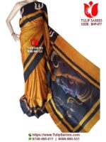 Bishnupuri Silk Hand Paint Saree