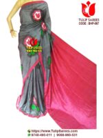 Bishnupuri Silk Hand Paint Saree