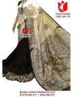 Bishnupuri Silk Hand Paint Saree