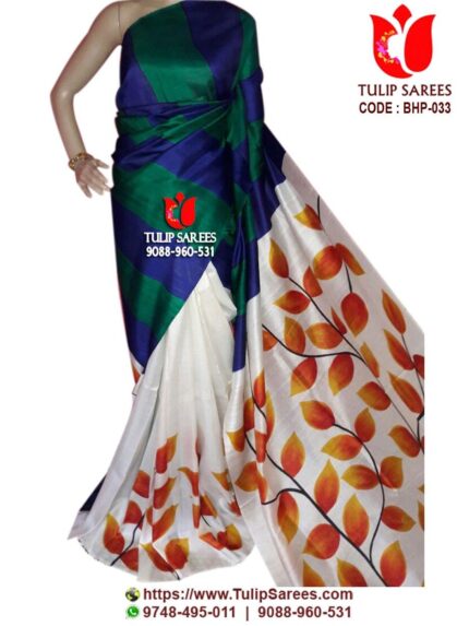 Bishnupuri Silk Hand Paint Saree