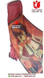 Bishnupuri Silk Hand Paint Saree