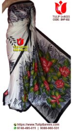 Bishnupuri Silk Hand Paint Saree
