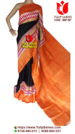Bishnupuri Silk Block Print Saree