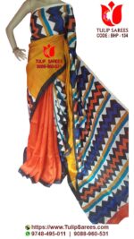 Bishnupuri Silk Hand Paint Saree