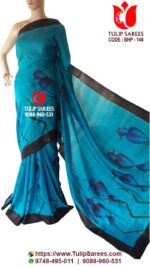 Bishnupuri Silk Hand Paint Saree
