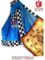 Bishnupuri Silk Hand Paint Saree