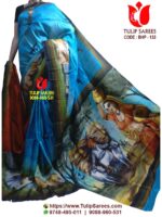 Bishnupuri Silk Hand Paint Saree