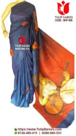 Bishnupuri Silk Hand Paint Saree