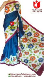 Bishnupuri Silk Hand Paint Saree