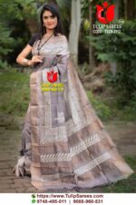 Zari Border Tussar Saree