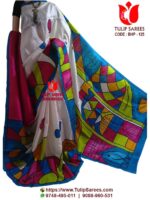 Bishnupuri Silk Hand Paint Saree