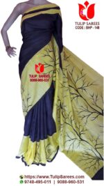 Bishnupuri Silk Hand Paint Saree