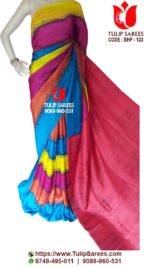 Bishnupuri Silk Hand Paint Saree