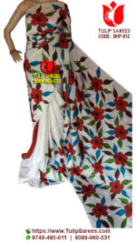 Bishnupuri Silk Hand Paint Saree