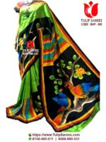 Bishnupuri Silk Hand Paint Saree