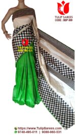 Bishnupuri Silk Block Print Saree