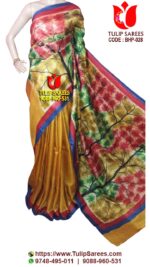 Bishnupuri Silk Hand Paint Saree