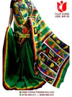 Bishnupuri Silk Hand Paint Saree