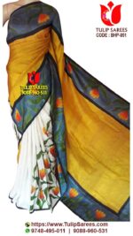 Bishnupuri Silk Hand Paint Saree