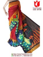 Bishnupuri Silk Hand Paint Saree