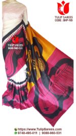 Bishnupuri Silk Hand Paint Saree