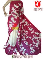 Bishnupuri Silk Hand Paint Saree
