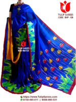 Bishnupuri Silk Hand Paint Saree
