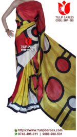 Bishnupuri Silk Hand Paint Saree