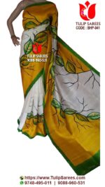 Bishnupuri Silk Hand Paint Saree