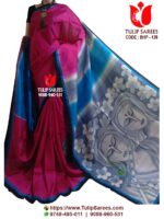 Bishnupuri Silk Hand Paint Saree