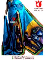 Bishnupuri Silk Hand Paint Saree