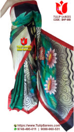 Bishnupuri Silk Hand Paint Saree