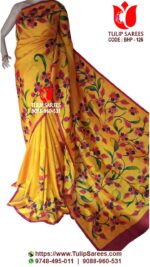 Bishnupuri Silk Hand Paint Saree