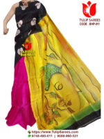 Bishnupuri Silk Hand Paint Saree