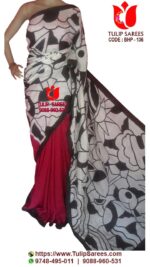 Bishnupuri Silk Hand Paint Saree