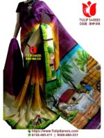 Bishnupuri Silk Hand Paint Saree
