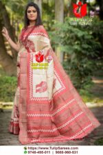 Zari Border Tussar Saree