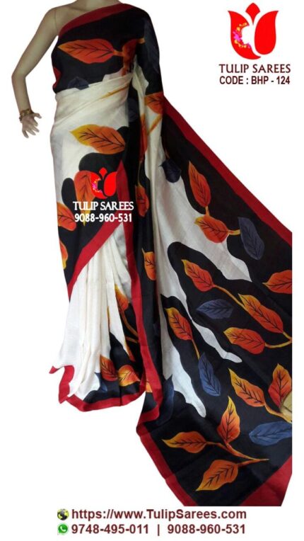 Bishnupuri Silk Hand Paint Saree