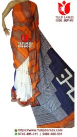 Bishnupuri Silk Block Print Saree